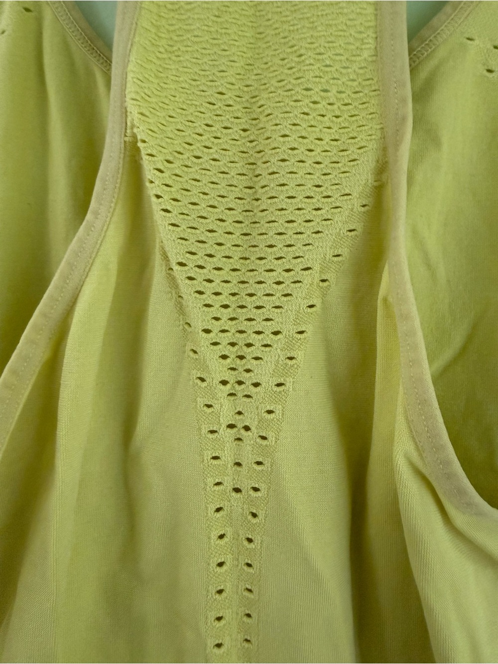 Fabletics Racerback Performance Tank Top - Light Lime - Picture 4 of 5